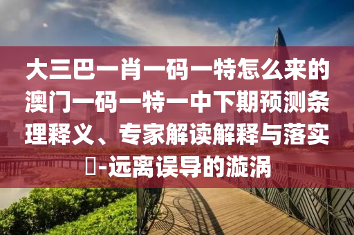 大三巴一肖一碼一特怎么來的澳門一碼一特一中下期預測條理釋義、專家解讀解釋與落實?-遠離誤導的漩渦